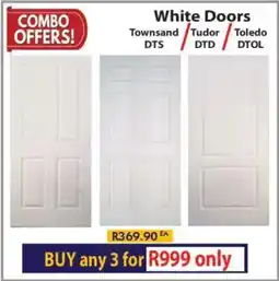 Laduma Hardware catalogue White Doors Townsand DTS/ Tudor DTD/ Toledo DTOL offer