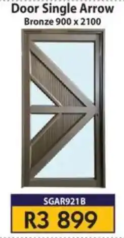 Laduma Hardware catalogue Door Single Arrow Bronze offer