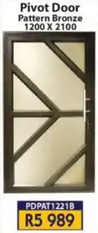 Laduma Hardware catalogue Pivot Door Pattern Bronze offer