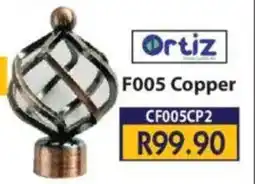 Laduma Hardware catalogue Ortiz F005 Copper Curtain Finial offer