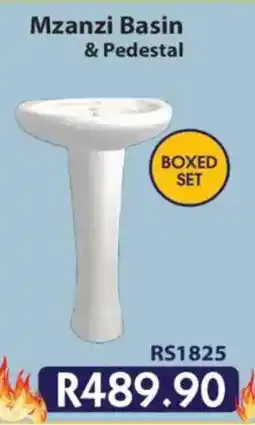 Laduma Hardware catalogue Mzanzi Basin & Pedestal offer