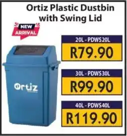 Laduma Hardware catalogue Ortiz Plastic Dustbin with Swing Lid offer