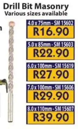 Laduma Hardware catalogue Drill Bit Masonry offer
