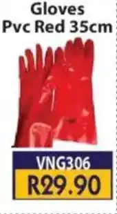 Laduma Hardware catalogue Gloves Pvc Red offer