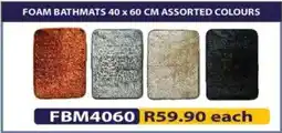 Laduma Hardware catalogue Foam bathmats assorted colours offer