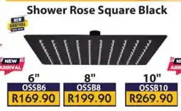 Laduma Hardware catalogue Shower Rose Square Black offer