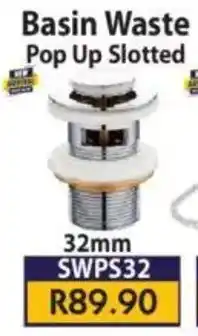 Laduma Hardware catalogue Basin Waste Pop Up Slotted offer