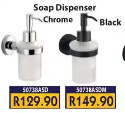 Laduma Hardware catalogue Soap Dispenser Chrome/ Black offer