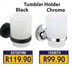 Laduma Hardware catalogue Tumbler Holder Black/ Chrome offer