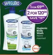 Dis-Chem Safeguard Hygienic Body Wash Assorted-750ml offer