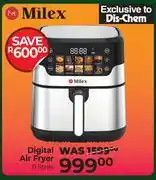 Dis-Chem Milex Digital Air Fryer-8L offer