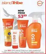 Dis-Chem Island Tribe Sun Care Products offer