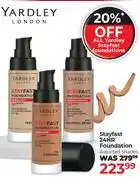 Dis-Chem Yardley London Stayfast 24HR Foundation Assorted Shades offer
