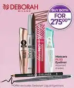Dis-Chem Deborah Milano Mascara Plus Eyeliner Assorted Shades-Both For offer