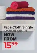 Dis-Chem Face Cloth Single Assorted Colours offer