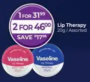 Dis-Chem Vaseline Lip Therapy Assorted-20g Each offer