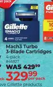 Dis-Chem Gillette Mach3 Turbo 3-Blade Cartridges 4 Pack-Per Pack offer
