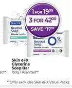 Dis-Chem Skin eFX Glycerine Soap Bar Assorted-150g offer