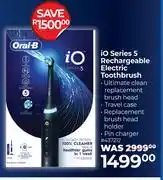 Dis-Chem Oral-B iO Series 5 Rechargeable Electric Toothbrush offer