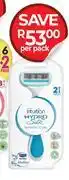 Dis-Chem Schick Intuition Hydro Silk Sensitive Care 5-Blade Disposable Razors 2 Pack-Per Pack offer