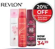 Dis-Chem Revlon Perfumed Body Spray-90ml/120ml offer