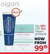 Dis-Chem Olgani Products offer