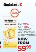 Dis-Chem Andolex-C Anti Bacterial Mouthwashes offer