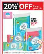Dis-Chem Lil-Lets Smartfit Pantyliners 25 Pack & 100 Pack offer