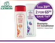 Dis-Chem Glyco Lemon Shampoo Or Conditioner Assorted-400ml offer