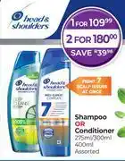 Dis-Chem Head & Shoulders Shampoo Or Conditioner Assorted-275ml/300ml/400ml offer