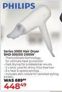 Dis-Chem Philips Series 5000 Hair Dryer BHD 500/00 2100W offer