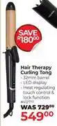 Dis-Chem Nicky Clarke Hair Therapy Curling Tong offer