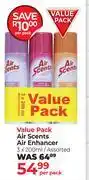 Dis-Chem Air Scents Air Enhancer Value Pack Assorted-3 x 200ml Per Pack offer