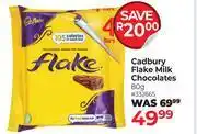 Dis-Chem Cadbury Flake Milk Chocolates-80g offer