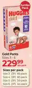 Dis-Chem Huggies Gold Pants-Per Pack offer
