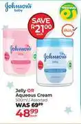 Dis-Chem Johnson's Jelly Or Aqueous Cream Assorted-500ml Each offer