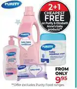 Dis-Chem Purity & Elizabeth Anne's Baby Products offer
