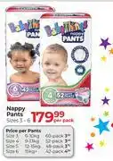 Dis-Chem Baby Things Nappy Pants Sizes 3-6-Per Pack offer