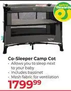 Dis-Chem Co-Sleeper Camp Cot offer