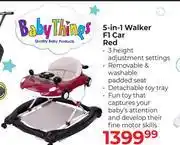 Dis-Chem Baby Things 5-In-1 Walker F1 Car (Red) offer