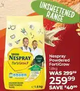 Dis-Chem Nestle Nespray Powdered FortiGrow-1.8Kg offer