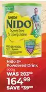 Dis-Chem Nestle Nido 3+ Powdered Drink-900g offer