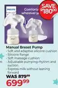 Dis-Chem Philips Manual Breast Pump offer