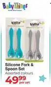 Dis-Chem Baby Things Silicone Fork & Spoon Set-Per Set offer
