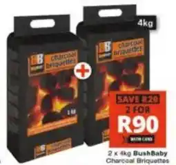 Checkers BushBaby Charcoal Briquettes offer