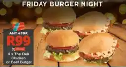 Checkers The Deli Chicken or Beef Burger offer