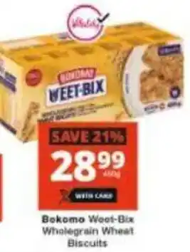 Checkers Bokomo Weet-Bix Wholegrain Wheat Biscuits offer