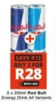 Checkers Red Bull Energy Drink All Variants offer