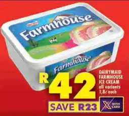 Shoprite Dairymaid farmhouse ice cream all variants offer