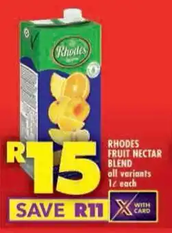 Shoprite Rhodes fruit nectar blend all variants offer